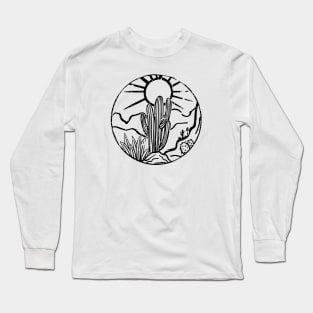 Desert Arizona Landscape Scene Cactus Long Sleeve T-Shirt